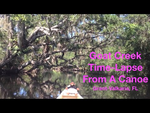 Goat Creek Time-Lapse From A Canoe - Grant-Valkaria, Florida