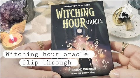 Witching hour oracle flip-through and tarot pairing