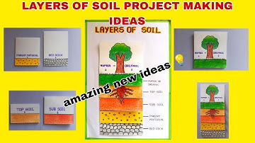 layers of soil model  for school | Layers of soil project making ideas | Layers of soil drawing