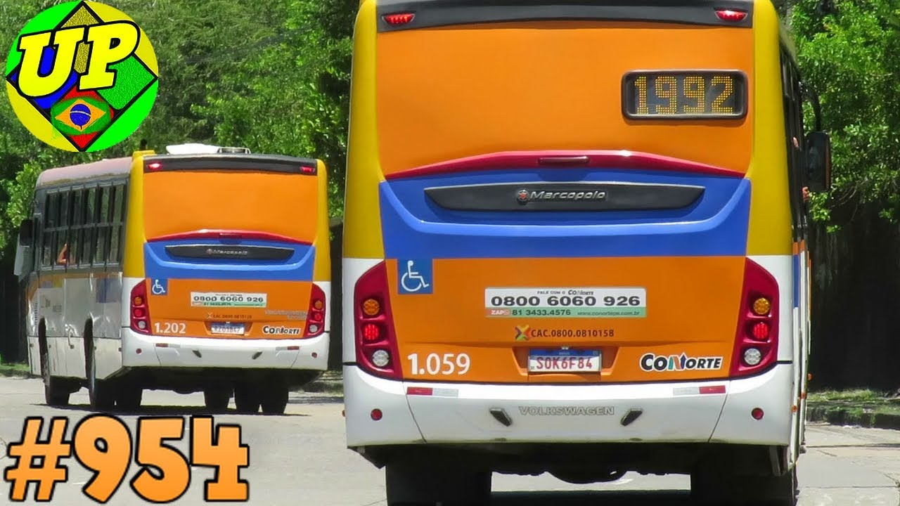 #954 - ÔNIBUS RECIFE -  Av. Sul  \  Praça Sérgio Loreto - Movimentação intensa num belo dia de sol