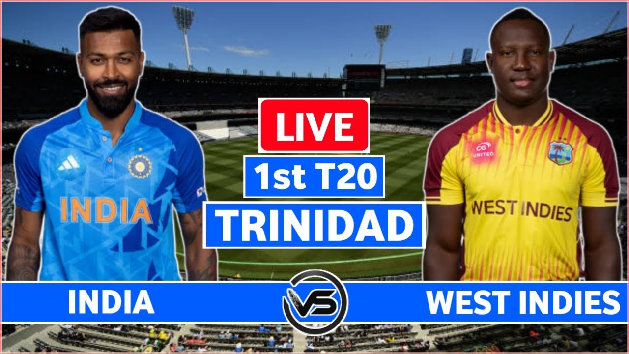 India vs West Indies 1st T20 Live IND vs WI 1st T20 Live Scores and Commentary