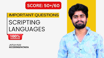 Gun Shot Important Questions - Scripting Languages JNTUH R22 | CodingFataka