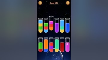 Water Sort Game Level - 101 Without Boosters | Puzzle Games #entertainment #puzzle #games