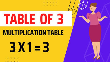 3-x1=3 Multiplication, Table of Three 3 Tables Song Multiplication Time of tables - MathsTables PDM