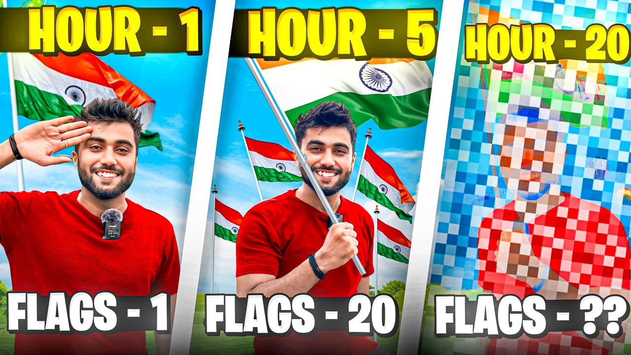 I TRY TO FIND 78 BIGGEST INDIAN FLAGS IN DELHI ON 78th INDEPENDENCE DAY