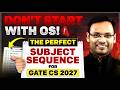 Don't Start with OS! The perfect subject sequence for GATE CS 2027.