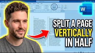 How to Split a Page Vertically in Half in MS Word (Fastest Way)