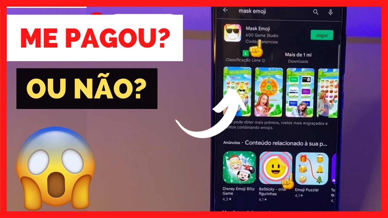 APLICATIVO MASK EMOJI PAGA OU NÃO? YouTube