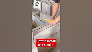 How to Install Aac Blocks 🏫 #short #construction #viral viral