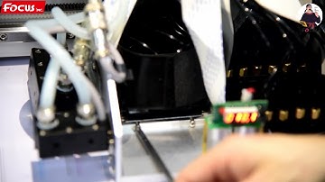 Tutorial video~FocusInc Galaxy-Jet 18 Print head calibration Hos