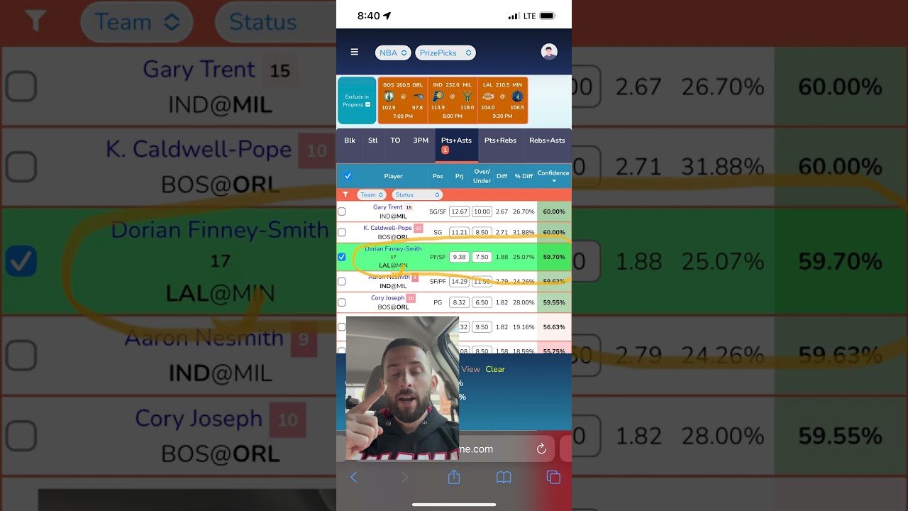 NBA PrizePicks Prop Bets for 4/25/25 