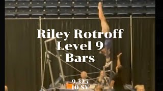 Level 9 Bar Routine - Region 8 Championships - Riley Rotroff - Bradenton, FL 4/11/26 #bars #gymnast