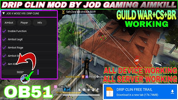 GUILD WAR HACK FF || AIMKILL MOD UPDATED || OB51 UPDATED MOBILE PENEL || GUILD WAR HACK FREE FIRE