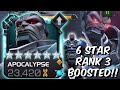 6 Star Rank 3 FULLY BOOSTED Apocalypse vs Realm, Labyrinth, Abyss - Marvel Contest of Champions