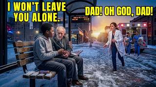 Black Boy Stays With Confused Old Man at a Bus Stop All Night — What Dawn Brings Changes Everythi