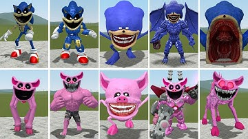 EVOLUTION OF NEW SONIC VS PIGGY SMILING CRITTERS POPPY PLAYTIME CHAPTER 3 In Garry