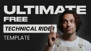 The Technical Rider Template Every Musician Needs (Step-by-Step Tutorial) The Technical Rider Template Every Musician Needs (Step-by-Step Tutorial)