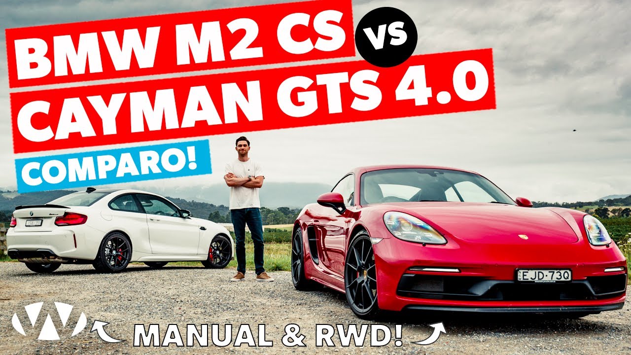 BMW M2 CS против Porsche Cayman GTS | Wheels Australia