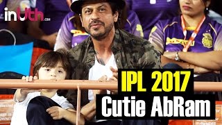 IPL 10: SRK's cute son AbRam cheering for Kolkata Knight Riders