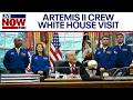 President Trump greets Artemis II crew in Oval Office