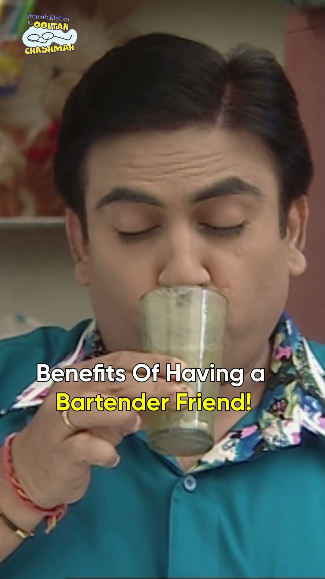 Benefits of having a bar tender friend!#tmkoc #comedy #relatable #shorts #comedyvideo #funny