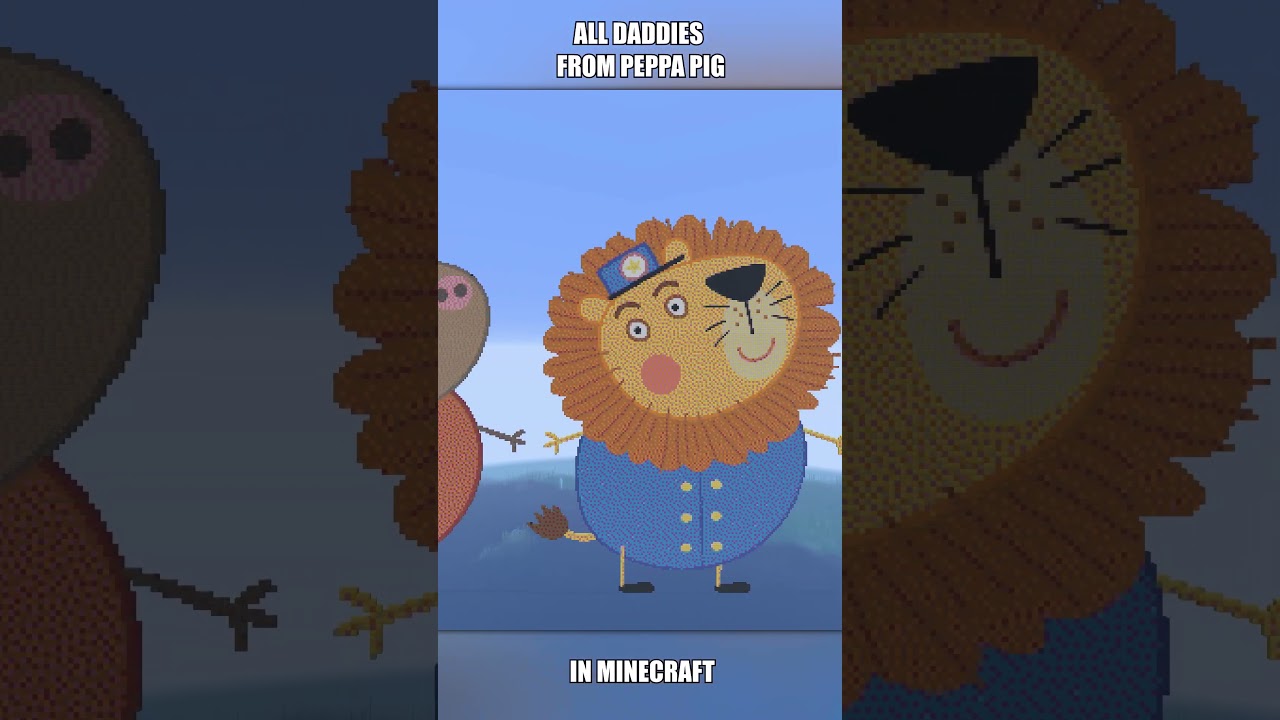 All Daddies from Peppa Pig (in Minecraft)