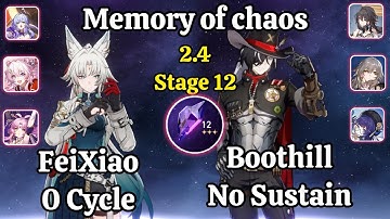 E0S0 FeiXiao 0 Cylce & E0S0 Boothill Superbreak Memory of chaos stage 12 Clear / HSR