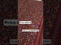 Soft Mul Cotton Floral Design Ajrak Printed Saree With Zari Weaving Border