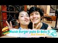 #BUCINTIME (1 ) MASAK BURGER PAKE ES BATU !!