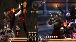 GOD HAND MOD KREATOS X GOD OF WAR 2 KREATOS VS SHANON DEMON STAGE 6 CLEAR AETHERSX2 GAMEPLAY screenshot 4
