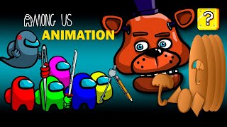 Among Us vs Dalgona Candy &amp; Freddy | Squid Game Animated Gameplay