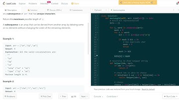 LeetCode 每日一題 Daily Challenge 1239. Maximum Length of a Concatenated String with Unique Characters