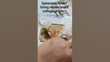 Ephemera Folder from Masterboard CollageSheet #masterboard #collagepapers #junkjournals #ephemera