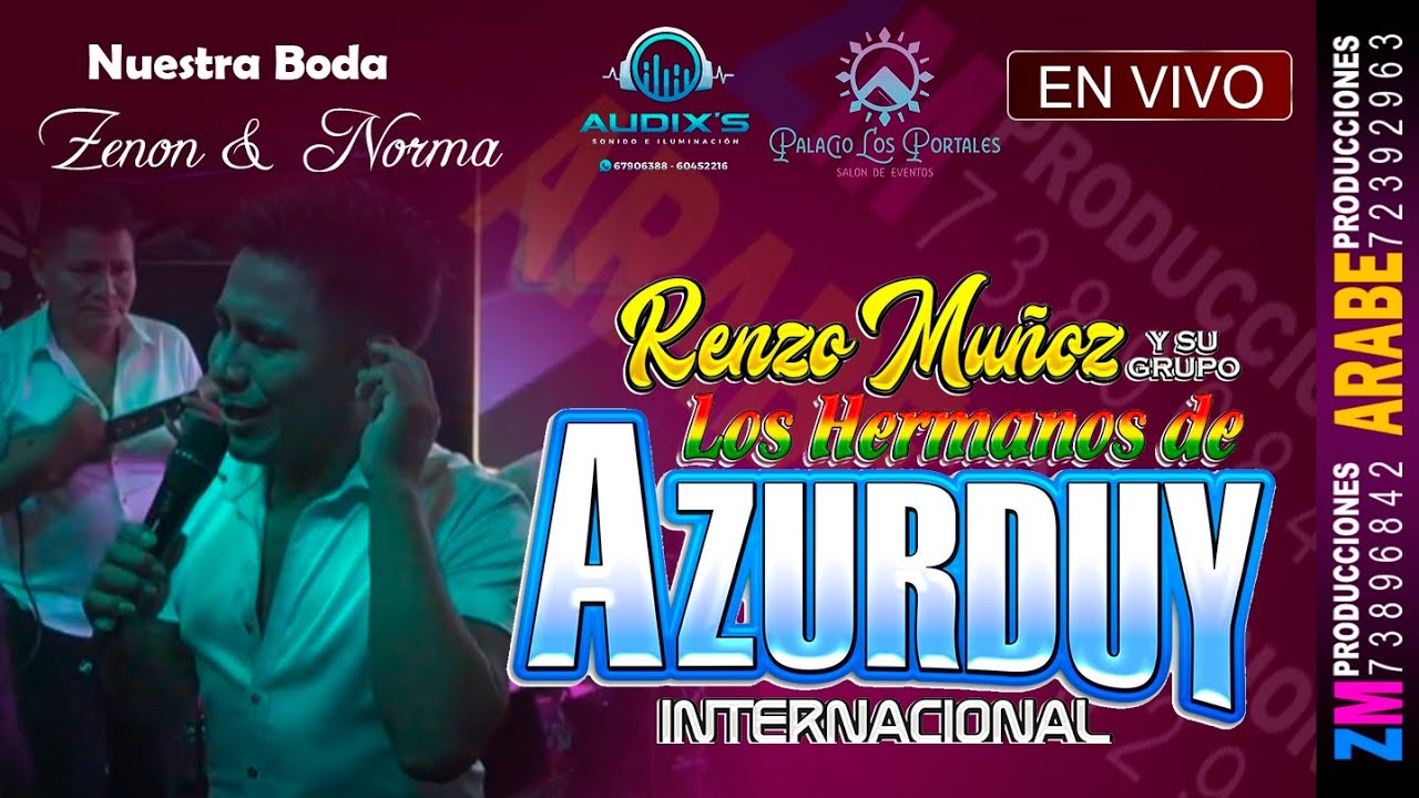 Renzo Muñoz, Hermanos de Azurduy en Vivo 2025 / Potosí / Nuestra Boda Zenon & Norma