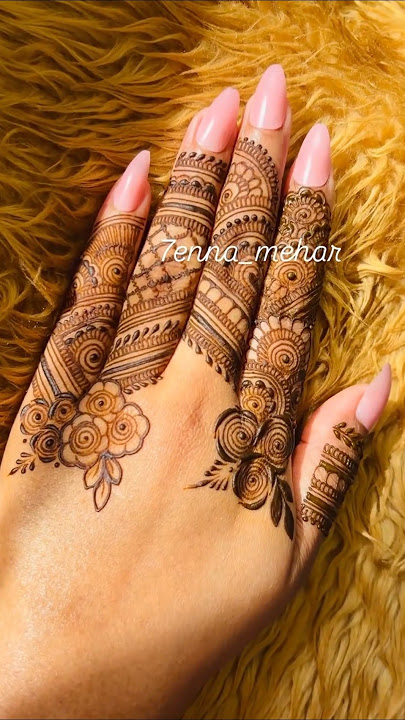 Ohh So amazing henna mehndi design 2025||Girls Simple mehndi design 2025||#mehndi #design #shorts