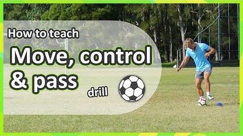 Pair drill: Move, control & pass | Soccer skills in PE (grades K-6)