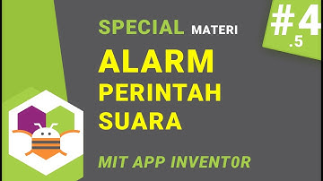 Belajar MIT App Inventor | ALARM PERINTAH SUARA