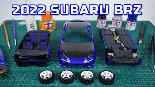 Building The New 2022 Subaru BRZ. 1/24 Tamiya Scale Model Car