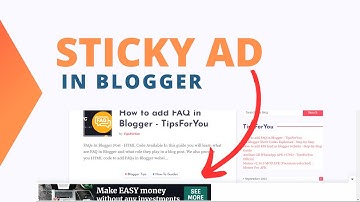 How to add Adsterra sticky ads in blogger website - Just 2 Steps