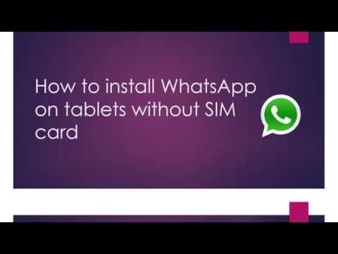 install whatsapp on my tablet