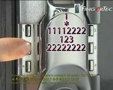 Keylock 6600_04-Enrollment & Verification by User ID