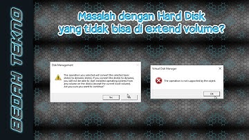 The Operation is Not Supported by the Object - Hard Disk failed to create Extend Volume Partition