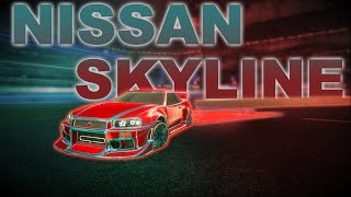 Rocket League Clean Nissan Skyline Design