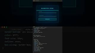 I built a Holographic Login Screen in 60 seconds #shorts #coding #webdev Guide