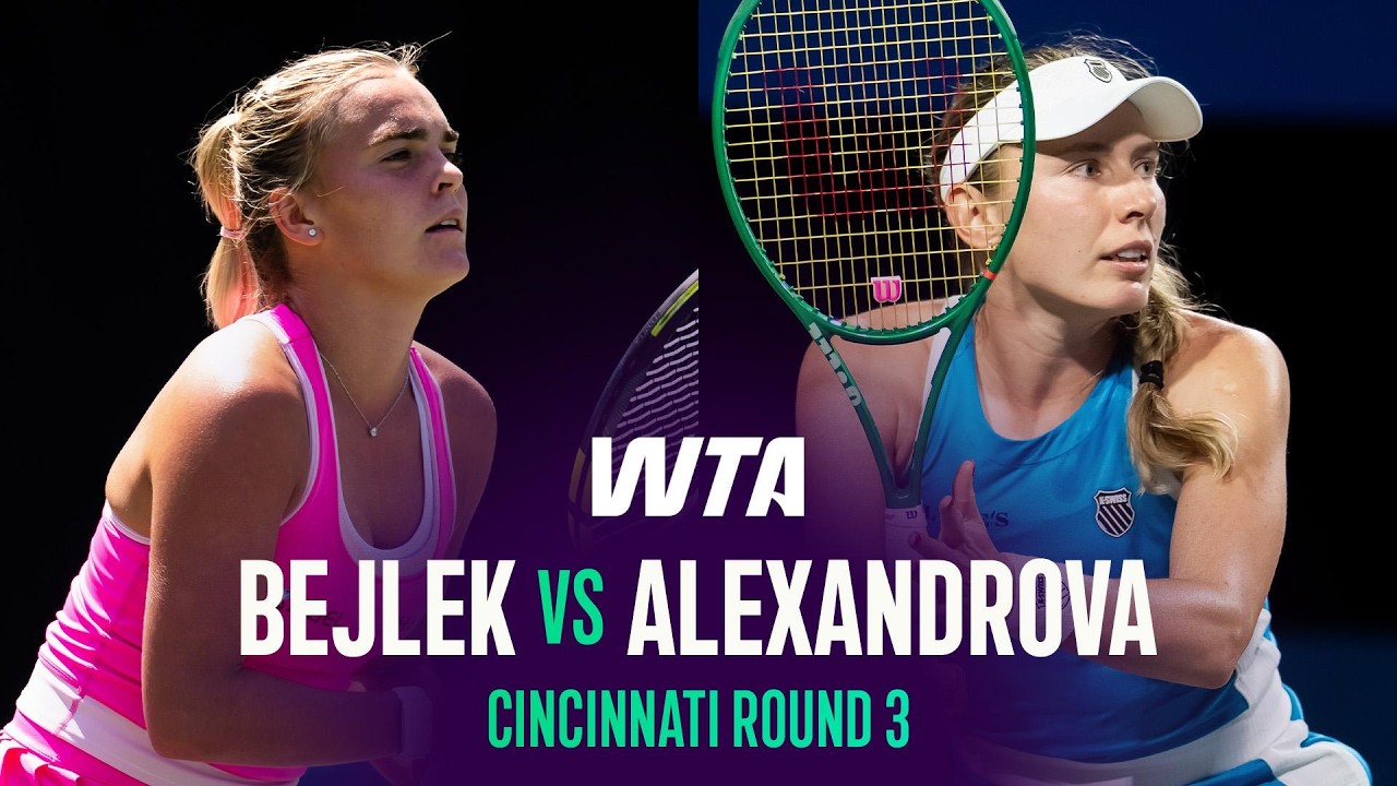 Sara Bejlek vs. Ekaterina Alexandrova | 2026 Cincinnati Round 3 | WTA Match Highlights