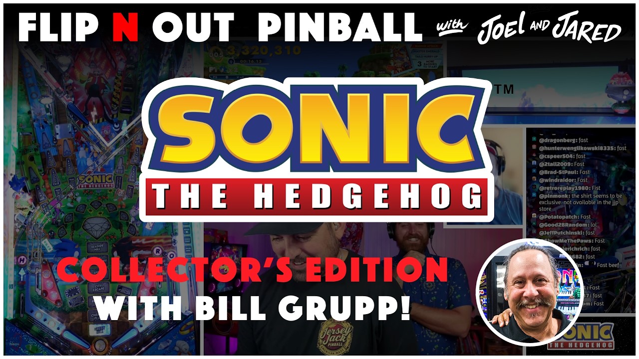 🔴LIVE - SONIC the Hedgehog Pinball with Bill Grupp from Jersey Jack!