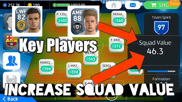 pes 2017 Android| Increase Squad value with Key Players| uefa champions league group stage 2nd