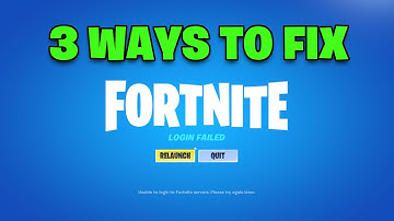 How To Fix Fortnite Unable To Connect To Servers Fix Login Failed - NEW 2025🔥🎮