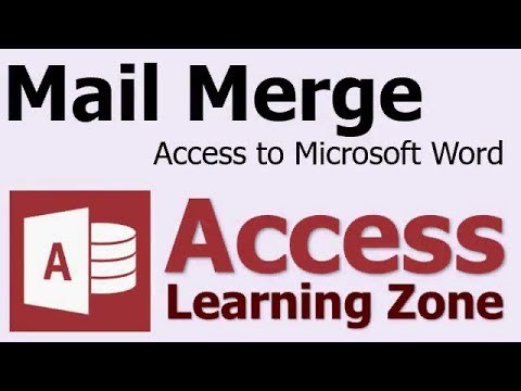 mail merge microsoft access