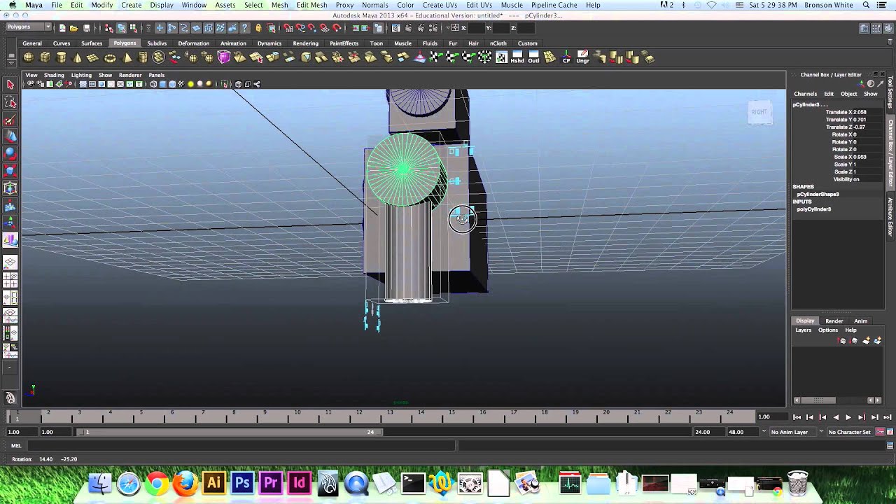CIT VT3600 Maya Tutorials  - 11 Polygon Robot